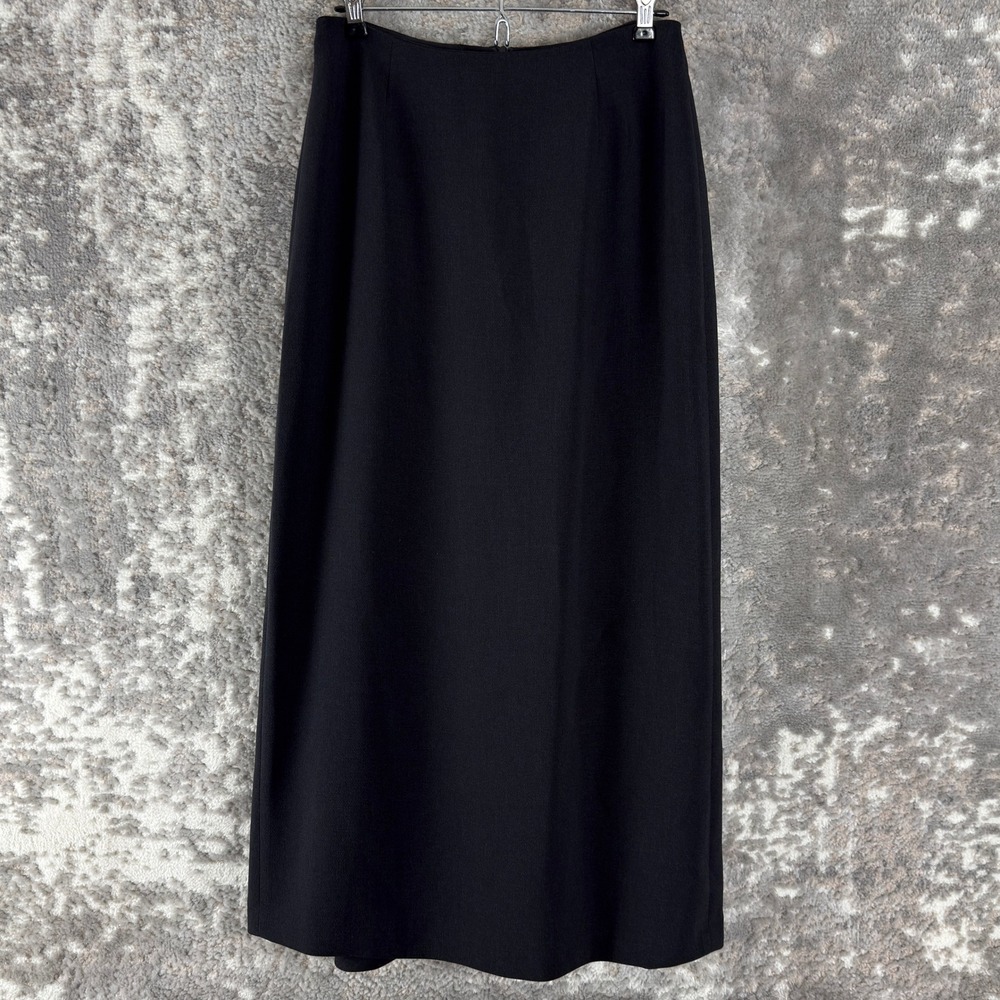 Jones New York Size 6 Classic Career Professional Maxi Skirt Black Sleeveless